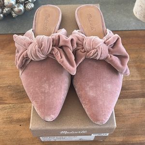Madewell Size 9 Remi Bow Slide in Velvel